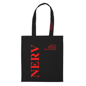 Шоппер 3D с принтом Nerv logo в городе Новоалтайск, 100% полиэстер | Плотность: 200 г/м2; Размер: 34×35 см; Высота лямок: 30 см | angel | eva | evangelion | neon genesis evangelion | nerv | аска лэнгли сорью | ева | евангелион | мисато кацураги | рей аянами | синдзи