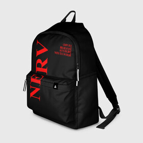Рюкзак 3D с принтом Nerv logo в городе Новоалтайск, 100% полиэстер | лямки с регулируемой длиной, сверху петелька, чтобы рюкзак можно было повесить на вешалку. Основное отделение закрывается на молнию, как и внешний карман. Внутри два дополнительных кармана, один из которых закрывается на молнию. По бокам два дополнительных кармашка | angel | eva | evangelion | neon genesis evangelion | nerv | аска лэнгли сорью | ева | евангелион | мисато кацураги | рей аянами | синдзи