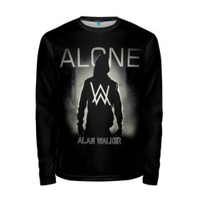 Мужской лонгслив 3D с принтом Alan Walker в городе Новоалтайск, 100% полиэстер | длинные рукава, круглый вырез горловины, полуприлегающий силуэт | alan | alone | darkside | different | dj | faded | house | k 391 | live | music | olav | remix | techno | walker | walkers | walkzz | world | алан | диджей | техно | уокер