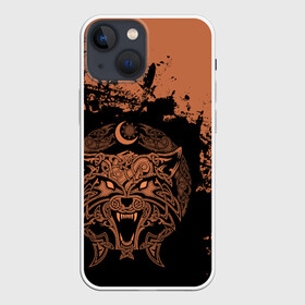 Чехол для iPhone 13 mini с принтом Фенрир в городе Новоалтайск,  |  | fenrir | viking | vikings | викинг | викинги | волк | кельтское | оскал | плетение | скандинавы | славяне | собака | фенрир | язычник
