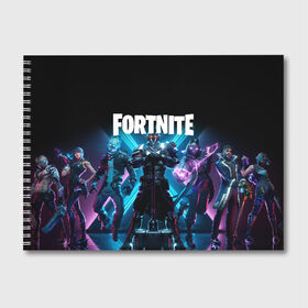 Альбом для рисования с принтом FORTNITE 10 СЕЗОН в городе Новоалтайск, 100% бумага
 | матовая бумага, плотность 200 мг. | Тематика изображения на принте: 10 сезон | fortnite | фортнайт