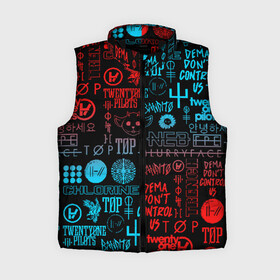 Женский жилет утепленный 3D с принтом TWENTY ONE PILOTS в городе Новоалтайск,  |  | 21 pilots | 21p | bandito | blurryface | chlorine | joshua | ned | top | trench | twenty one pilots | tyler | бандито | нэд | тренч