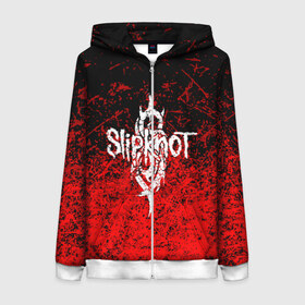 Женская толстовка 3D на молнии с принтом SLIPKNOT в городе Новоалтайск, 100% полиэстер | длина до линии бедра, манжеты и пояс оформлены мягкой тканевой резинкой, двухслойный капюшон со шнурком для регулировки, спереди молния, по бокам два кармана | corey taylor | mick thomson. | music | slipknot | we are not your kind | альтернативный метал | готик | грув метал | метал | музыка | ню метал | слипкнот | слипнот