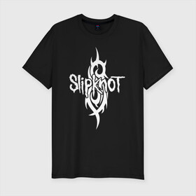 Мужская футболка хлопок Slim с принтом SLIPKNOT в городе Новоалтайск, 92% хлопок, 8% лайкра | приталенный силуэт, круглый вырез ворота, длина до линии бедра, короткий рукав | corey taylor | mick thomson. | music | slipknot | we are not your kind | альтернативный метал | готик | грув метал | метал | музыка | ню метал | слипкнот | слипнот