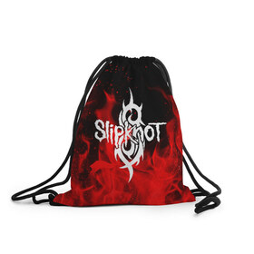 Рюкзак-мешок 3D с принтом SLIPKNOT в городе Новоалтайск, 100% полиэстер | плотность ткани — 200 г/м2, размер — 35 х 45 см; лямки — толстые шнурки, застежка на шнуровке, без карманов и подкладки | corey taylor | mick thomson. | music | slipknot | we are not your kind | альтернативный метал | готик | грув метал | метал | музыка | ню метал | слипкнот | слипнот