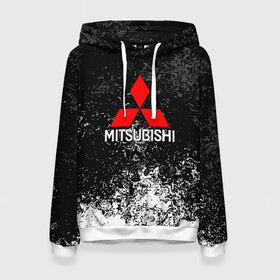 Женская толстовка 3D с принтом MITSUBISHI в городе Новоалтайск, 100% полиэстер  | двухслойный капюшон со шнурком для регулировки, мягкие манжеты на рукавах и по низу толстовки, спереди карман-кенгуру с мягким внутренним слоем. | mitsubishi | sport | митсубиси | митсубиши | спорт
