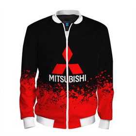Мужской бомбер 3D с принтом MITSUBISHI в городе Новоалтайск, 100% полиэстер | застегивается на молнию, по бокам два кармана без застежек, по низу бомбера и на воротнике - эластичная резинка | mitsubishi | sport | митсубиси | митсубиши | спорт