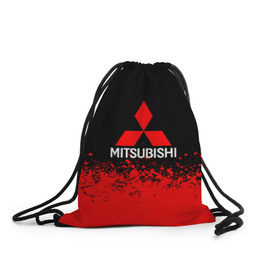 Рюкзак-мешок 3D с принтом MITSUBISHI в городе Новоалтайск, 100% полиэстер | плотность ткани — 200 г/м2, размер — 35 х 45 см; лямки — толстые шнурки, застежка на шнуровке, без карманов и подкладки | mitsubishi | sport | митсубиси | митсубиши | спорт