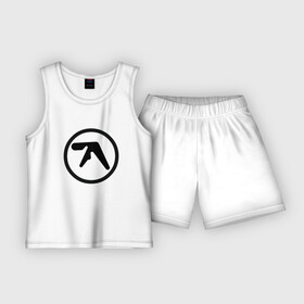 Детская пижама с шортами хлопок с принтом Aphex Twin в городе Новоалтайск,  |  | intelligent dance music | драм энд бэйс | ричард дэвид джеймс | техно | эйсид | эмбиент