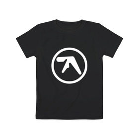 Детская футболка хлопок с принтом Aphex Twin в городе Новоалтайск, 100% хлопок | круглый вырез горловины, полуприлегающий силуэт, длина до линии бедер | intelligent dance music | драм энд бэйс | ричард дэвид джеймс | техно | эйсид | эмбиент