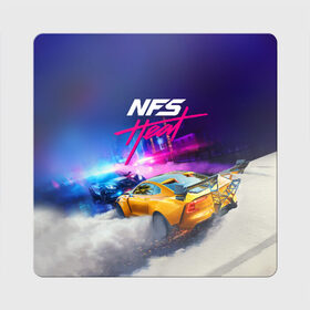 Магнит виниловый Квадрат с принтом NEED FOR SPEED - HEAT (2019) в городе Новоалтайск, полимерный материал с магнитным слоем | размер 9*9 см, закругленные углы | Тематика изображения на принте: 2019 | auto | for | game | games | heat | logo | need | neon | nfs | racing | speed | symbol | tuning | авто | гонки | жажда | жара | игра | игры | лого | логотип | неон | нфс | символ | скорости | тепло | тюнинг | хеат | хит | хот
