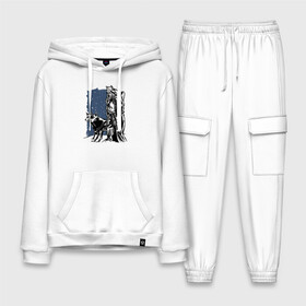 Мужской костюм хлопок с толстовкой с принтом Викинг и Волки в городе Новоалтайск,  |  | viking | wolf | wolves | викинг | волк