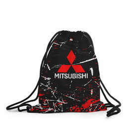 Рюкзак-мешок 3D с принтом MITSUBISHI в городе Новоалтайск, 100% полиэстер | плотность ткани — 200 г/м2, размер — 35 х 45 см; лямки — толстые шнурки, застежка на шнуровке, без карманов и подкладки | mitsubishi | sport | митсубиси | митсубиши | спорт