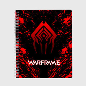 Тетрадь с принтом РЮКЗАК WARFRAME RED STALKER в городе Новоалтайск, 100% бумага | 48 листов, плотность листов — 60 г/м2, плотность картонной обложки — 250 г/м2. Листы скреплены сбоку удобной пружинной спиралью. Уголки страниц и обложки скругленные. Цвет линий — светло-серый
 | 2019 | fortuna | red stalker | stalker | warframe | варфрейм | лотос | сталкер | тэнно