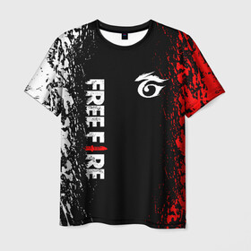 Мужская футболка 3D с принтом GARENA FREE FIRE в городе Новоалтайск, 100% полиэфир | прямой крой, круглый вырез горловины, длина до линии бедер | free fire | garena | garena free fire | гарена | гарена фри фаер | фри фаер