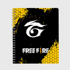 Тетрадь с принтом РЮКЗАК GARENA FREE FIRE в городе Новоалтайск, 100% бумага | 48 листов, плотность листов — 60 г/м2, плотность картонной обложки — 250 г/м2. Листы скреплены сбоку удобной пружинной спиралью. Уголки страниц и обложки скругленные. Цвет линий — светло-серый
 | free fire | garena | garena free fire | гарена | гарена фри фаер | фри фаер