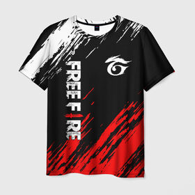 Мужская футболка 3D с принтом GARENA FREE FIRE в городе Новоалтайск, 100% полиэфир | прямой крой, круглый вырез горловины, длина до линии бедер | free fire | garena | garena free fire | гарена | гарена фри фаер | фри фаер