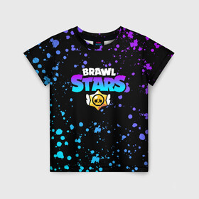 Детская футболка 3D с принтом  BRAWL STARS в городе Новоалтайск, 100% гипоаллергенный полиэфир | прямой крой, круглый вырез горловины, длина до линии бедер, чуть спущенное плечо, ткань немного тянется | brawl stars | bull | colt | games | leon | stars | берли | бо | брок | джесси | динамайк | дэррил | игры | кольт | леон | нита | пайпер | пенни | поко | пэм | рикошет | спайк | тара | фрэнк | шелли | эль примо