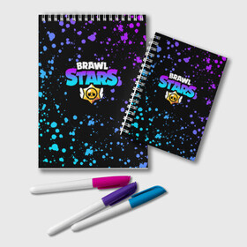 Блокнот с принтом BRAWL STARS в городе Новоалтайск, 100% бумага | 48 листов, плотность листов — 60 г/м2, плотность картонной обложки — 250 г/м2. Листы скреплены удобной пружинной спиралью. Цвет линий — светло-серый
 | brawl stars | bull | colt | games | leon | stars | берли | бо | брок | джесси | динамайк | дэррил | игры | кольт | леон | нита | пайпер | пенни | поко | пэм | рикошет | спайк | тара | фрэнк | шелли | эль примо