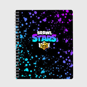 Тетрадь с принтом BRAWL STARS в городе Новоалтайск, 100% бумага | 48 листов, плотность листов — 60 г/м2, плотность картонной обложки — 250 г/м2. Листы скреплены сбоку удобной пружинной спиралью. Уголки страниц и обложки скругленные. Цвет линий — светло-серый
 | brawl stars | bull | colt | games | leon | stars | берли | бо | брок | джесси | динамайк | дэррил | игры | кольт | леон | нита | пайпер | пенни | поко | пэм | рикошет | спайк | тара | фрэнк | шелли | эль примо