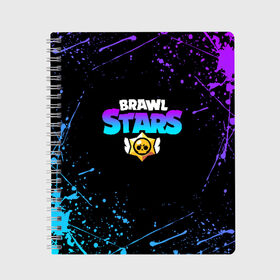 Тетрадь с принтом BRAWL STARS в городе Новоалтайск, 100% бумага | 48 листов, плотность листов — 60 г/м2, плотность картонной обложки — 250 г/м2. Листы скреплены сбоку удобной пружинной спиралью. Уголки страниц и обложки скругленные. Цвет линий — светло-серый
 | brawl stars | bull | colt | games | leon | stars | берли | бо | брок | джесси | динамайк | дэррил | игры | кольт | леон | нита | пайпер | пенни | поко | пэм | рикошет | спайк | тара | фрэнк | шелли | эль примо