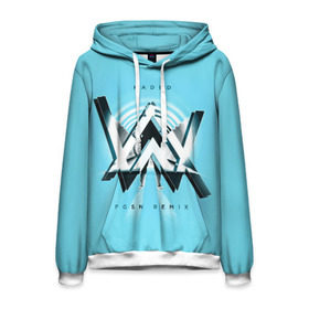 Мужская толстовка 3D с принтом Alan Walker в городе Новоалтайск, 100% полиэстер | двухслойный капюшон со шнурком для регулировки, мягкие манжеты на рукавах и по низу толстовки, спереди карман-кенгуру с мягким внутренним слоем. | Тематика изображения на принте: alan | alone | darkside | different | dj | faded | house | k 391 | live | music | olav | remix | techno | walker | walkers | walkzz | world | алан | диджей | техно | уокер