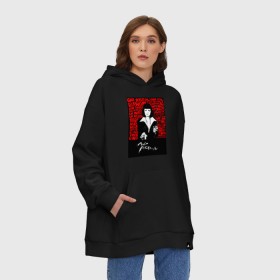 Худи SuperOversize хлопок с принтом Uma Thurman в городе Новоалтайск, 70% хлопок, 30% полиэстер, мягкий начес внутри | карман-кенгуру, эластичная резинка на манжетах и по нижней кромке, двухслойный капюшон
 | fiction | pulp | quentin | tarantino | thurman | uma | квентин | криминально | тарантино | турман | ума | чтиво