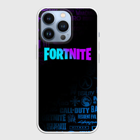 Чехол для iPhone 13 Pro с принтом FORTNITE в городе Новоалтайск,  |  | Тематика изображения на принте: borderlands | call of duty | counter strike | cs go | dark souls | devil may cry | dmc | face | fallout | far cry | stalker | tes | the elder scrolls | the last of us | the witcher | warframe | watch dogs | варфрейм | ведьмак | масс эффект |