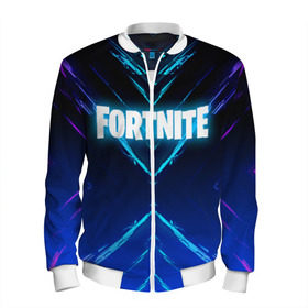 Мужской бомбер 3D с принтом FORTNITE 10 СЕЗОН в городе Новоалтайск, 100% полиэстер | застегивается на молнию, по бокам два кармана без застежек, по низу бомбера и на воротнике - эластичная резинка | Тематика изображения на принте: fortnite | fortnite x | фортнайт