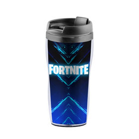 Термокружка-непроливайка с принтом FORTNITE 10 СЕЗОН в городе Новоалтайск, внутренняя часть — пищевой пластик, наружная часть — прозрачный пластик, между ними — полиграфическая вставка с рисунком | объем — 350 мл, герметичная крышка | Тематика изображения на принте: fortnite | fortnite x | фортнайт