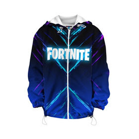 Детская куртка 3D с принтом FORTNITE 10 СЕЗОН в городе Новоалтайск, 100% полиэстер | застежка — молния, подол и капюшон оформлены резинкой с фиксаторами, по бокам — два кармана без застежек, один потайной карман на груди, плотность верхнего слоя — 90 г/м2; плотность флисового подклада — 260 г/м2 | fortnite | fortnite x | фортнайт