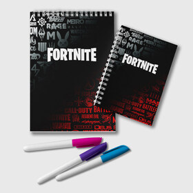 Блокнот с принтом FORTNITE 10 СЕЗОН в городе Новоалтайск, 100% бумага | 48 листов, плотность листов — 60 г/м2, плотность картонной обложки — 250 г/м2. Листы скреплены удобной пружинной спиралью. Цвет линий — светло-серый
 | Тематика изображения на принте: beyond good and evil | brawl stars | call of duty | cyberpunk 2077 | death stranding | detroit become human | far cry | fortnite | overwatch | tes | the elder scrolls | the last of us | warframe | watch dogs | варфрейм | киберпанк 2077 | мас
