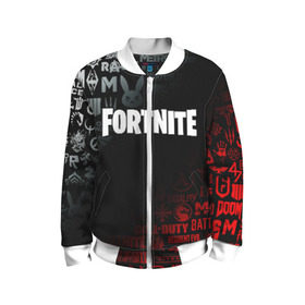 Детский бомбер 3D с принтом FORTNITE 10 СЕЗОН в городе Новоалтайск, 100% полиэстер | застегивается на молнию, по бокам два кармана без застежек, мягкие манжеты, по низу бомбера и на воротнике — эластичная резинка | beyond good and evil | brawl stars | call of duty | cyberpunk 2077 | death stranding | detroit become human | far cry | fortnite | overwatch | tes | the elder scrolls | the last of us | warframe | watch dogs | варфрейм | киберпанк 2077 | мас