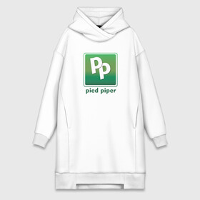 Платье-худи хлопок с принтом Pied Piper в городе Новоалтайск,  |  | company | geek | logo | nerd | pied | piper | series | silicon valley | uniform | ботаники | вымышленная компания | гики | компания | логотип | пегий дудочник | программисты | сериал | силиконовая долина | форма