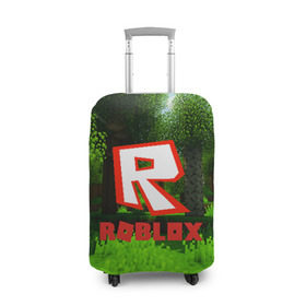 Чехол для чемодана 3D с принтом ROBLOX в городе Новоалтайск, 86% полиэфир, 14% спандекс | двустороннее нанесение принта, прорези для ручек и колес | game | gamer | logo | minecraft | roblox | simulator | игра | конструктор | лого | симулятор | строительство | фигура
