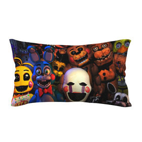 Подушка 3D антистресс с принтом FIVE NIGHTS AT FREDDYS в городе Новоалтайск, наволочка — 100% полиэстер, наполнитель — вспененный полистирол | состоит из подушки и наволочки на молнии | 5 ночей с фредди | animation | bonnie | chica | five nights at freddys | fnaf | foxy | freddy | funny | horror | scary | бонни | майк | пять | ужас | фнаф | фокси | фредди | чика | шмидт