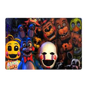 Магнитный плакат 3Х2 с принтом FIVE NIGHTS AT FREDDYS в городе Новоалтайск, Полимерный материал с магнитным слоем | 6 деталей размером 9*9 см | 5 ночей с фредди | animation | bonnie | chica | five nights at freddys | fnaf | foxy | freddy | funny | horror | scary | бонни | майк | пять | ужас | фнаф | фокси | фредди | чика | шмидт