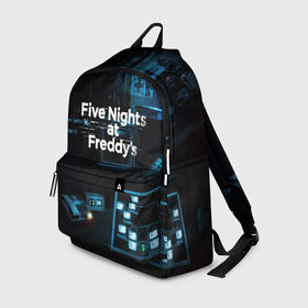 Рюкзак 3D с принтом FIVE NIGHTS AT FREDDYS в городе Новоалтайск, 100% полиэстер | лямки с регулируемой длиной, сверху петелька, чтобы рюкзак можно было повесить на вешалку. Основное отделение закрывается на молнию, как и внешний карман. Внутри два дополнительных кармана, один из которых закрывается на молнию. По бокам два дополнительных кармашка | 5 ночей с фредди | animation | bonnie | chica | five nights at freddys | fnaf | foxy | freddy | funny | horror | scary | бонни | майк | пять | ужас | фнаф | фокси | фредди | чика | шмидт
