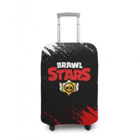 Чехол для чемодана 3D с принтом BRAWL STARS в городе Новоалтайск, 86% полиэфир, 14% спандекс | двустороннее нанесение принта, прорези для ручек и колес | brawl stars | bull | colt | games | leon | stars | берли | бо | брок | джесси | динамайк | дэррил | игры | кольт | леон | нита | пайпер | пенни | поко | пэм | рикошет | спайк | тара | фрэнк | шелли | эль примо