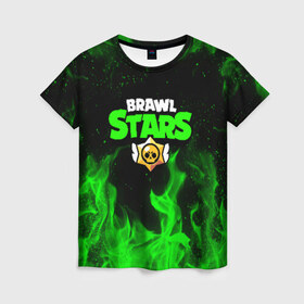 Женская футболка 3D с принтом BRAWL STARS в городе Новоалтайск, 100% полиэфир ( синтетическое хлопкоподобное полотно) | прямой крой, круглый вырез горловины, длина до линии бедер | brawl stars | bull | colt | leon | stars | берли | бо | брок | ворон | джесси | динамайк | дэррил | кольт | леон | мортис | нита | пайпер | пенни | поко | пэм | рикошет | спайк | тара | фрэнк | шелли | эль примо