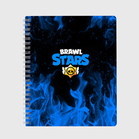 Тетрадь с принтом BRAWL STARS в городе Новоалтайск, 100% бумага | 48 листов, плотность листов — 60 г/м2, плотность картонной обложки — 250 г/м2. Листы скреплены сбоку удобной пружинной спиралью. Уголки страниц и обложки скругленные. Цвет линий — светло-серый
 | Тематика изображения на принте: brawl stars | bull | colt | leon | stars | берли | бо | брок | ворон | джесси | динамайк | дэррил | кольт | леон | мортис | нита | пайпер | пенни | поко | пэм | рикошет | спайк | тара | фрэнк | шелли | эль примо
