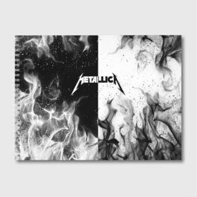 Альбом для рисования с принтом METALLICA в городе Новоалтайск, 100% бумага
 | матовая бумага, плотность 200 мг. | Тематика изображения на принте: metallica | металлика