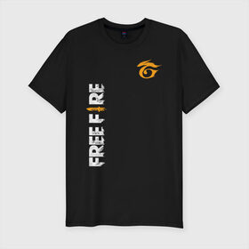 Мужская футболка премиум с принтом GARENA FREE FIRE в городе Новоалтайск, 92% хлопок, 8% лайкра | приталенный силуэт, круглый вырез ворота, длина до линии бедра, короткий рукав | free fire | garena | garena free fire | гарена | гарена фри фаер | фри фаер