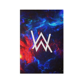 Обложка для паспорта матовая кожа с принтом ALAN WALKER в городе Новоалтайск, натуральная матовая кожа | размер 19,3 х 13,7 см; прозрачные пластиковые крепления | Тематика изображения на принте: alan walker | aw | electro | electro music | music | алан уокер | музыка | музыкант | электро | электронная музыка