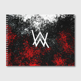Альбом для рисования с принтом ALAN WALKER в городе Новоалтайск, 100% бумага
 | матовая бумага, плотность 200 мг. | Тематика изображения на принте: alan walker | aw | electro | electro music | music | алан уокер | музыка | музыкант | электро | электронная музыка