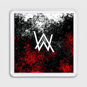 Магнит 55*55 с принтом ALAN WALKER в городе Новоалтайск, Пластик | Размер: 65*65 мм; Размер печати: 55*55 мм | Тематика изображения на принте: alan walker | aw | electro | electro music | music | алан уокер | музыка | музыкант | электро | электронная музыка