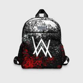 Детский рюкзак 3D с принтом ALAN WALKER в городе Новоалтайск, 100% полиэстер | лямки с регулируемой длиной, сверху петелька, чтобы рюкзак можно было повесить на вешалку. Основное отделение закрывается на молнию, как и внешний карман. Внутри дополнительный карман. По бокам два дополнительных кармашка | alan walker | aw | electro | electro music | music | алан уокер | музыка | музыкант | электро | электронная музыка