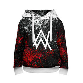 Детская толстовка 3D с принтом ALAN WALKER в городе Новоалтайск, 100% полиэстер | двухслойный капюшон со шнурком для регулировки, мягкие манжеты на рукавах и по низу толстовки, спереди карман-кенгуру с мягким внутренним слоем | alan walker | aw | electro | electro music | music | алан уокер | музыка | музыкант | электро | электронная музыка