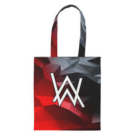 Сумка 3D повседневная с принтом ALAN WALKER в городе Новоалтайск, 100% полиэстер | Плотность: 200 г/м2; Размер: 34×35 см; Высота лямок: 30 см | alan walker | aw | electro | electro music | music | алан уокер | музыка | музыкант | электро | электронная музыка