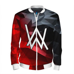 Мужской бомбер 3D с принтом ALAN WALKER в городе Новоалтайск, 100% полиэстер | застегивается на молнию, по бокам два кармана без застежек, по низу бомбера и на воротнике - эластичная резинка | alan walker | aw | electro | electro music | music | алан уокер | музыка | музыкант | электро | электронная музыка